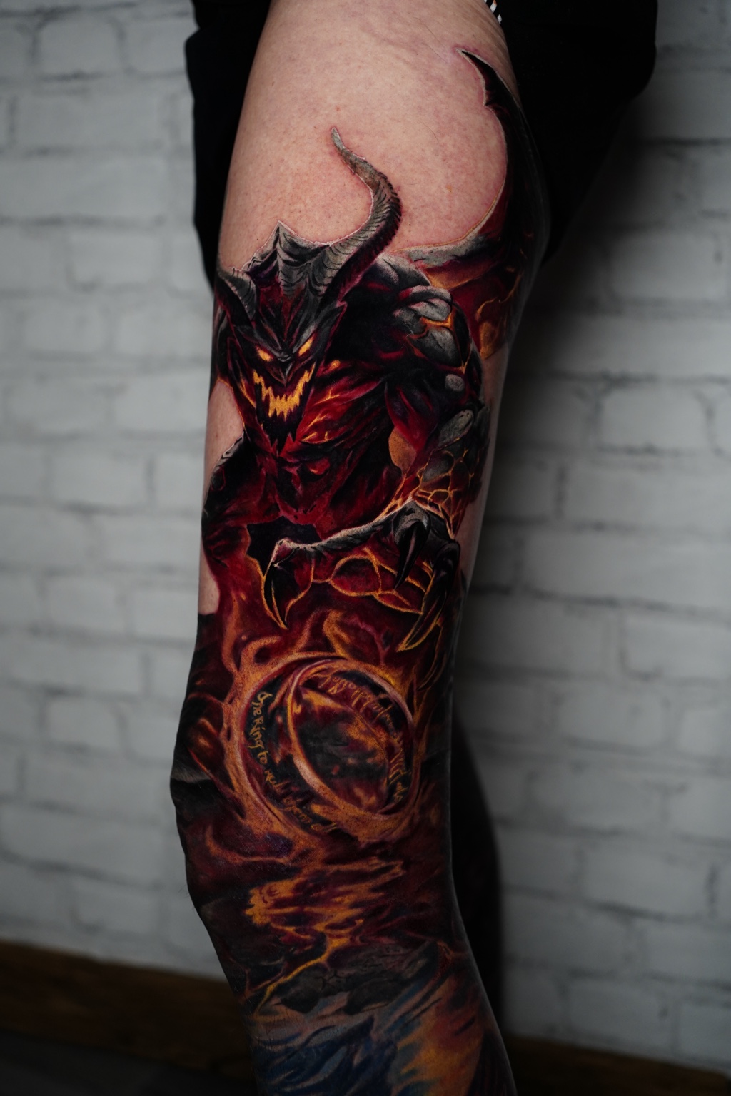 Fantasy color realism tattoo by Henry D. Flores